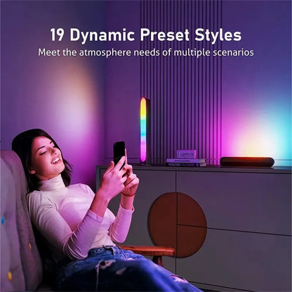 RGB Symphony LED Desktop Night Light - App Controlled Music Rhythm Atmosphere Lamp - ZOOMNSTORE