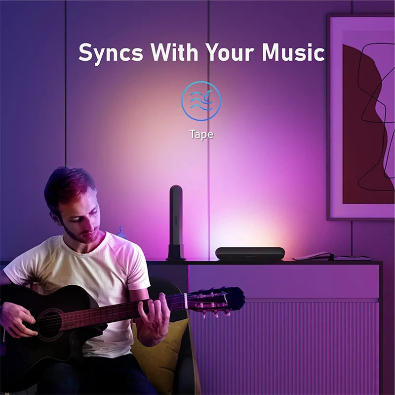 RGB Symphony LED Desktop Night Light - App Controlled Music Rhythm Atmosphere Lamp - ZOOMNSTORE