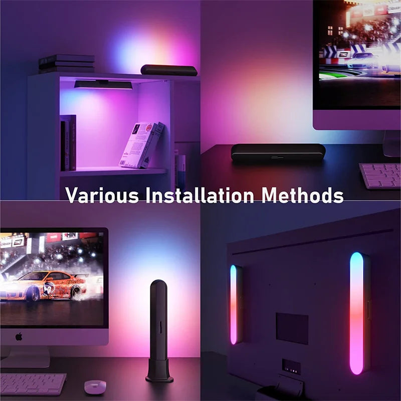 RGB Symphony LED Desktop Night Light - App Controlled Music Rhythm Atmosphere Lamp - ZOOMNSTORE