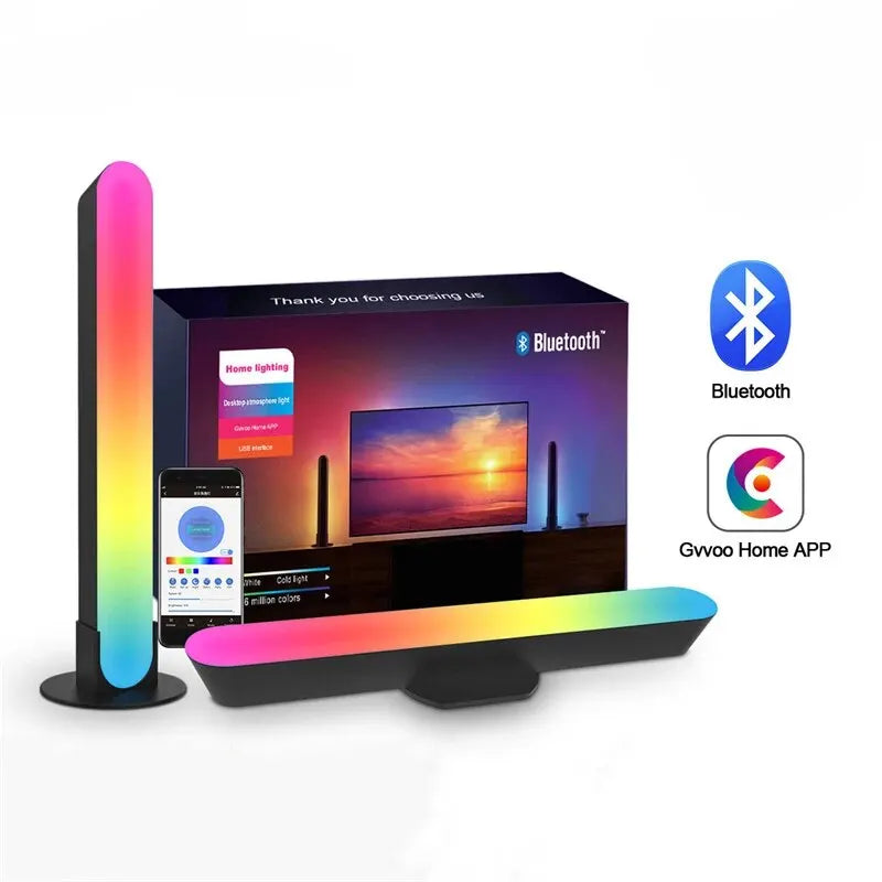 RGB Symphony LED Desktop Night Light - App Controlled Music Rhythm Atmosphere Lamp - ZOOMNSTORE