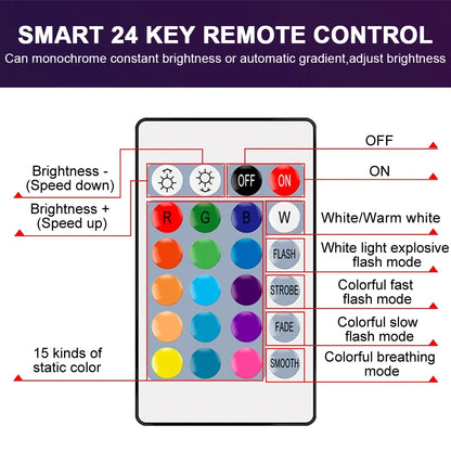 RGBW LED Bulb - Smart Color Changing Bulb With Remote Control | E27 Spotlight - ZOOMNSTORE