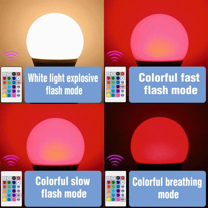 RGBW LED Bulb - Smart Color Changing Bulb With Remote Control | E27 Spotlight - ZOOMNSTORE