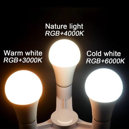 RGBW LED Bulb - Smart Color Changing Bulb With Remote Control | E27 Spotlight - ZOOMNSTORE