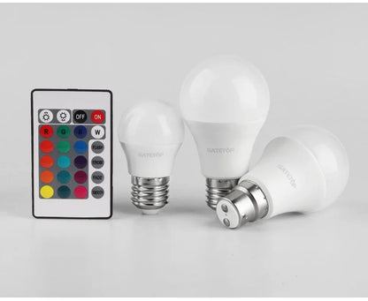 RGBW LED Bulb - Smart Color Changing Bulb With Remote Control | E27 Spotlight - ZOOMNSTORE