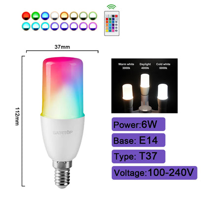 RGBW LED Bulb - Smart Color Changing Bulb With Remote Control | E27 Spotlight - ZOOMNSTORE