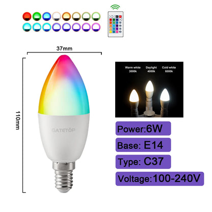 RGBW LED Bulb - Smart Color Changing Bulb With Remote Control | E27 Spotlight - ZOOMNSTORE