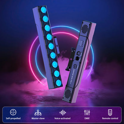 RGBW Wall Wash Lamp - 9 LEDs Stage Lighting for DJ  Party - ZOOMNSTORE