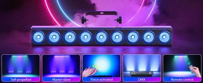 RGBW Wall Wash Lamp - 9 LEDs Stage Lighting for DJ  Party - ZOOMNSTORE