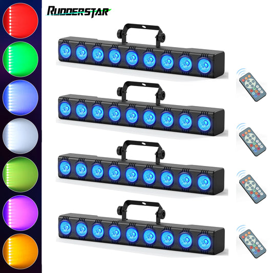 RGBW Wall Wash Lamp - 9 LEDs Stage Lighting for DJ  Party - ZOOMNSTORE