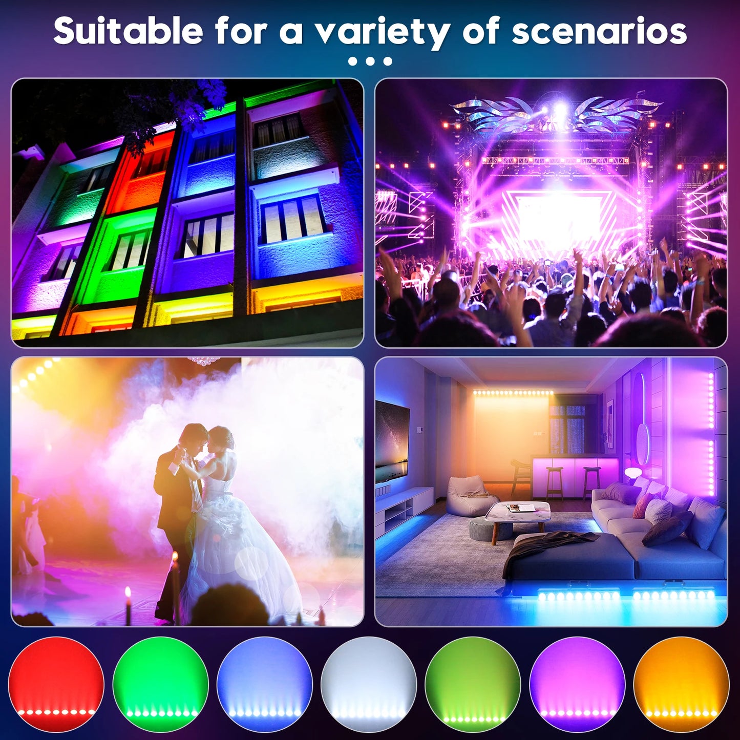 RGBW Wall Wash Lamp - 9 LEDs Stage Lighting for DJ  Party - ZOOMNSTORE
