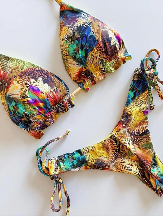 RUOTONGSEPT Womens Sexy Push-Up Bikini Set - 2023 Beachwear Swimwear - ZOOMNSTORE