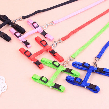 Adjustable Rabbit  Cat Harness Leash Set - Nylon Outdoor Walking Accessories - ZOOMNSTORE