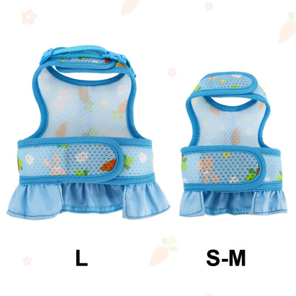 Rabbit Harness with Leash - Adjustable Breathable Mesh Vest for Small Pets - ZOOMNSTORE