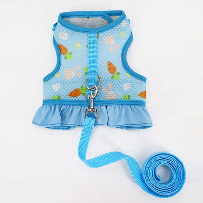 Rabbit Harness with Leash - Adjustable Breathable Mesh Vest for Small Pets - ZOOMNSTORE
