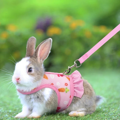 Rabbit Harness with Leash - Adjustable Breathable Mesh Vest for Small Pets - ZOOMNSTORE
