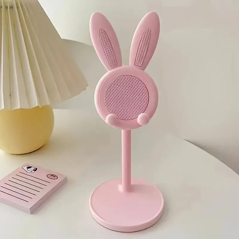 Rabbit Phone Stand – Plastic, Hands-Free, Universal for Phones & Tablets, Room Decor - ZOOMNSTORE