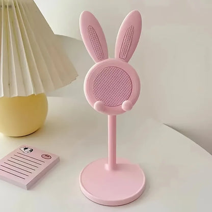 Rabbit Phone Stand – Plastic, Hands-Free, Universal for Phones & Tablets, Room Decor - ZOOMNSTORE