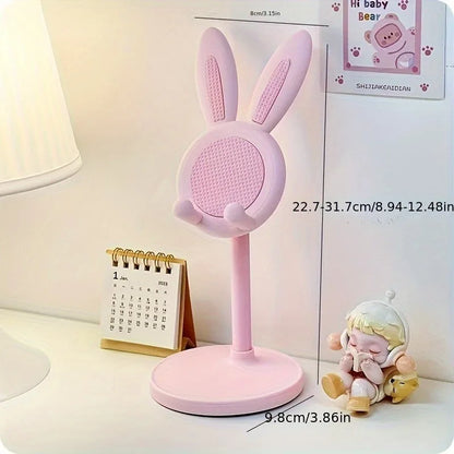 Rabbit Phone Stand – Plastic, Hands-Free, Universal for Phones & Tablets, Room Decor - ZOOMNSTORE