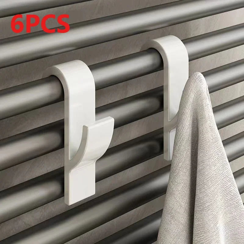 Heated Towel Holder - Bathroom Shower Rack Hooks Clips for Clothes and Scarves - ZOOMNSTORE