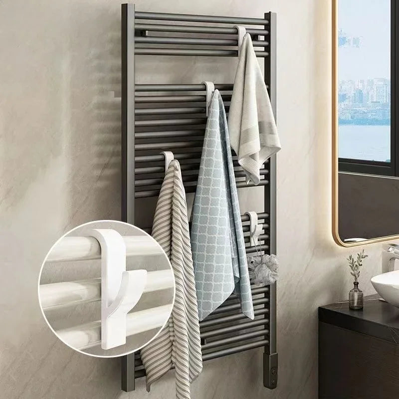 Heated Towel Holder - Bathroom Shower Rack Hooks Clips for Clothes and Scarves - ZOOMNSTORE
