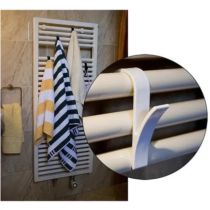 Heated Towel Rack Clips - Kitchen Bathroom Hanger Hooks for Scarves and Clothes - ZOOMNSTORE