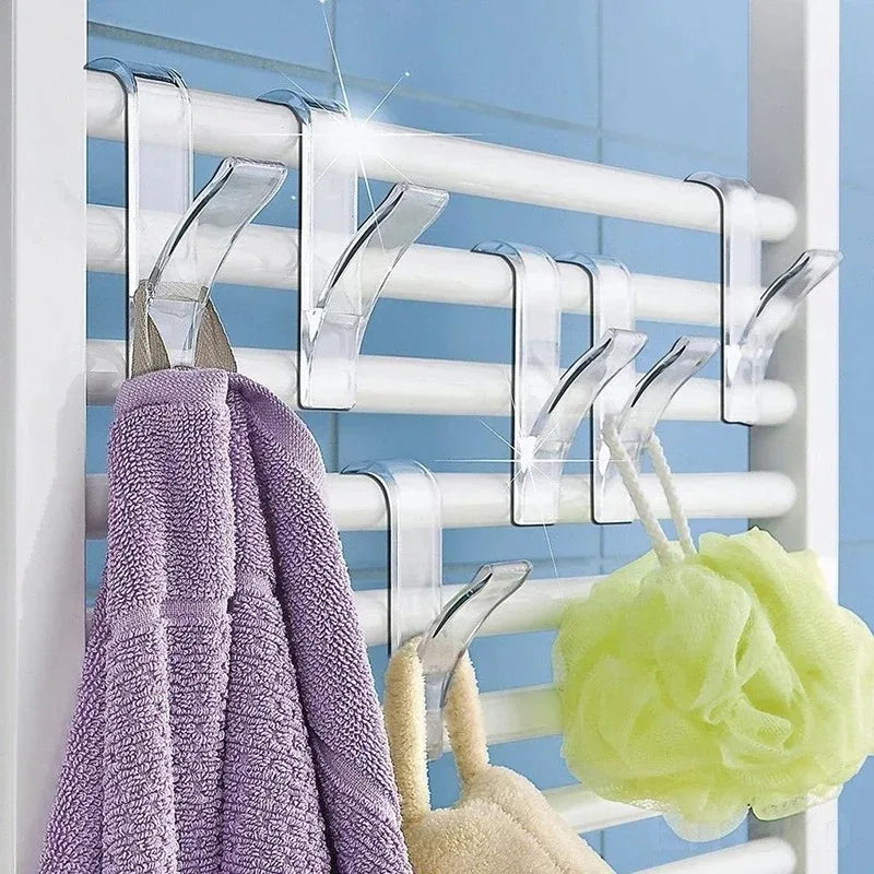 Heated Towel Rack Clips - Kitchen Bathroom Hanger Hooks for Scarves and Clothes - ZOOMNSTORE