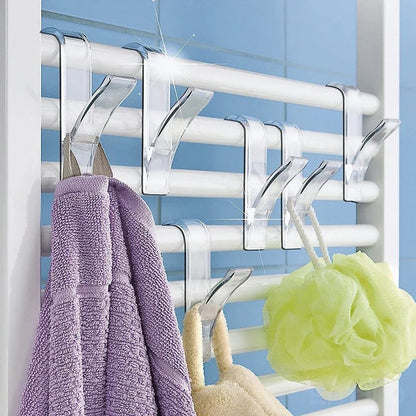 Heated Towel Rack Clips - Kitchen Bathroom Hanger Hooks for Scarves and Clothes - ZOOMNSTORE