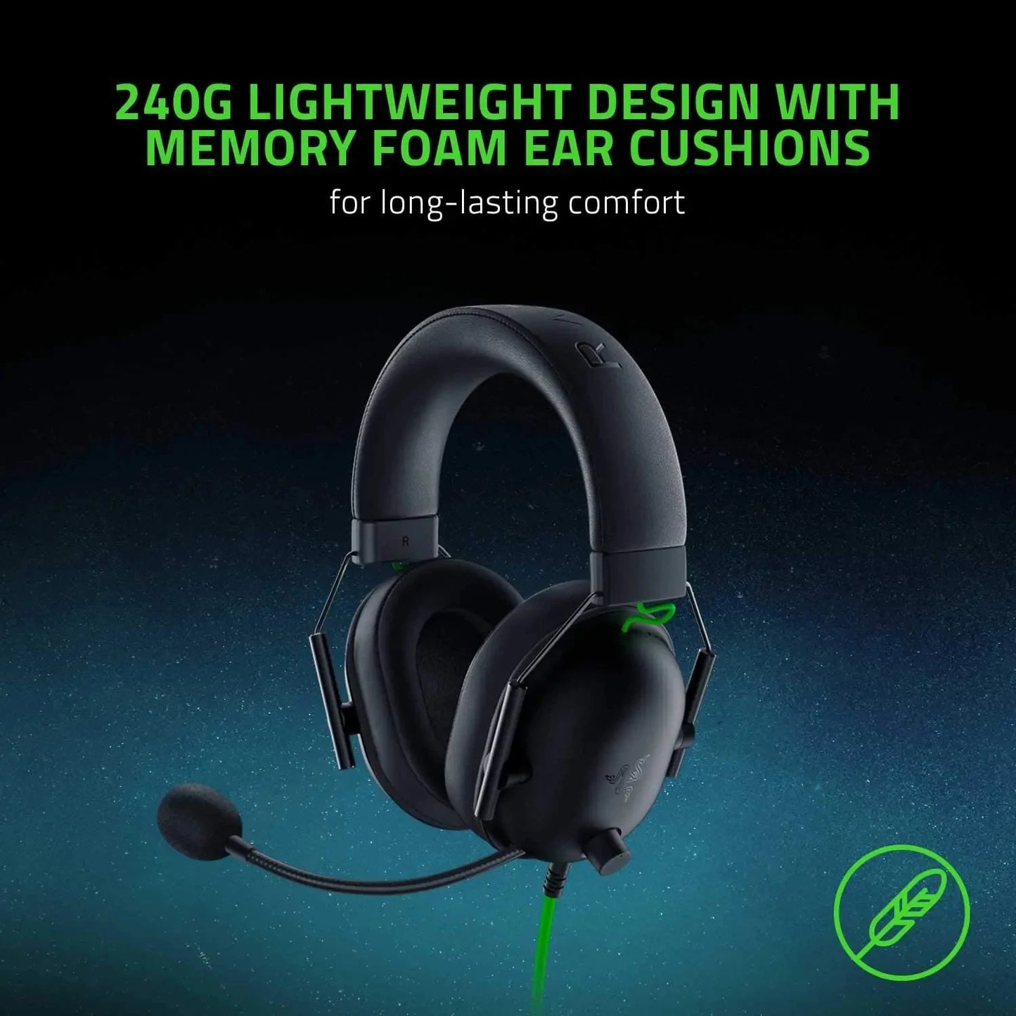 Razer BlackShark Headset – Wired Esports Headphones with 7.1 Surround Sound - ZOOMNSTORE