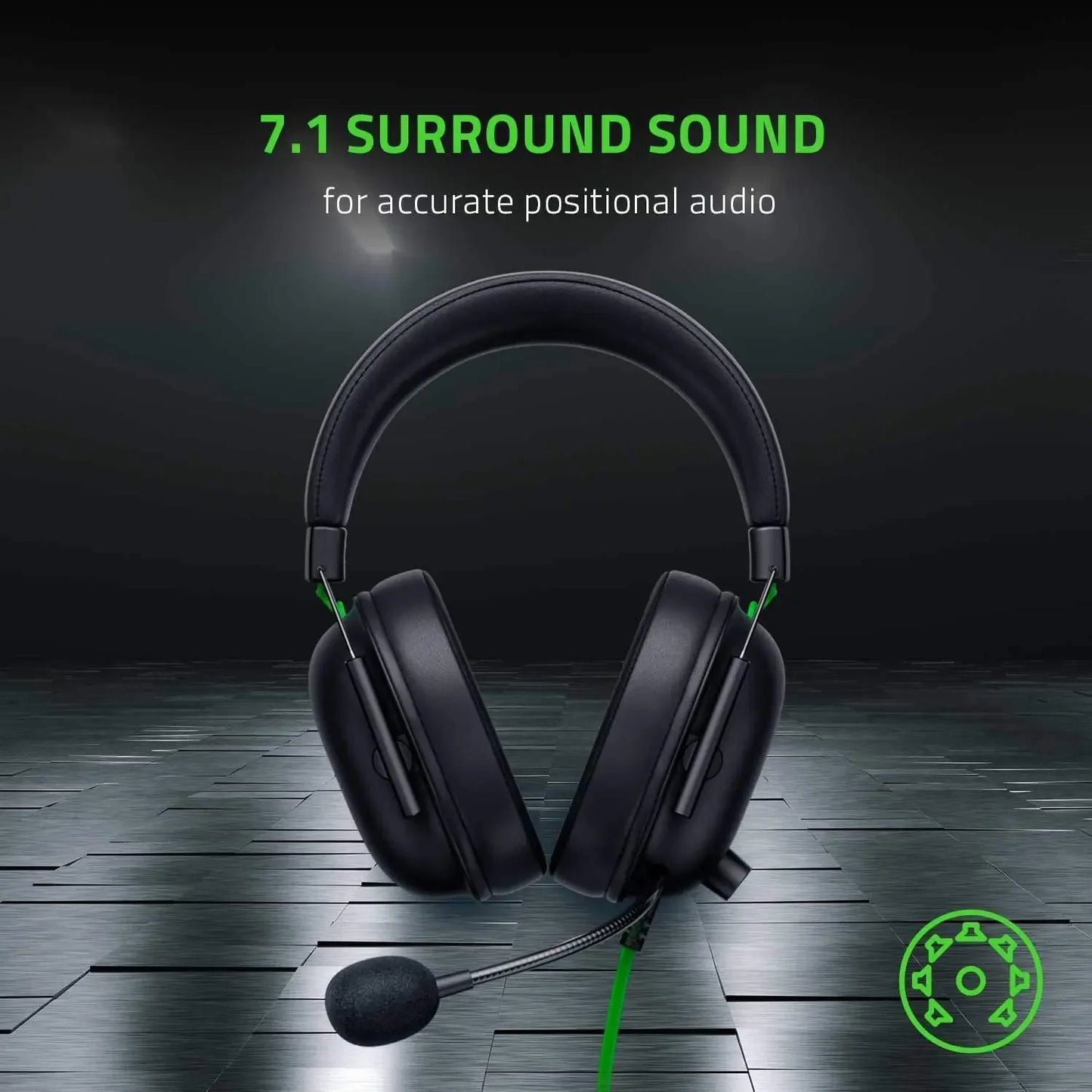 Razer BlackShark Headset – Wired Esports Headphones with 7.1 Surround Sound - ZOOMNSTORE