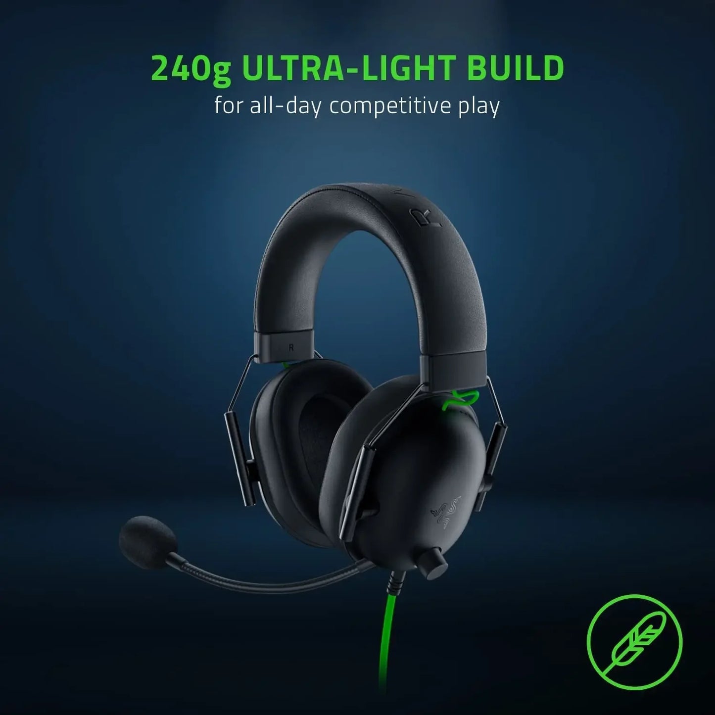 Razer BlackShark Headset – Wired Esports Headphones with 7.1 Surround Sound - ZOOMNSTORE