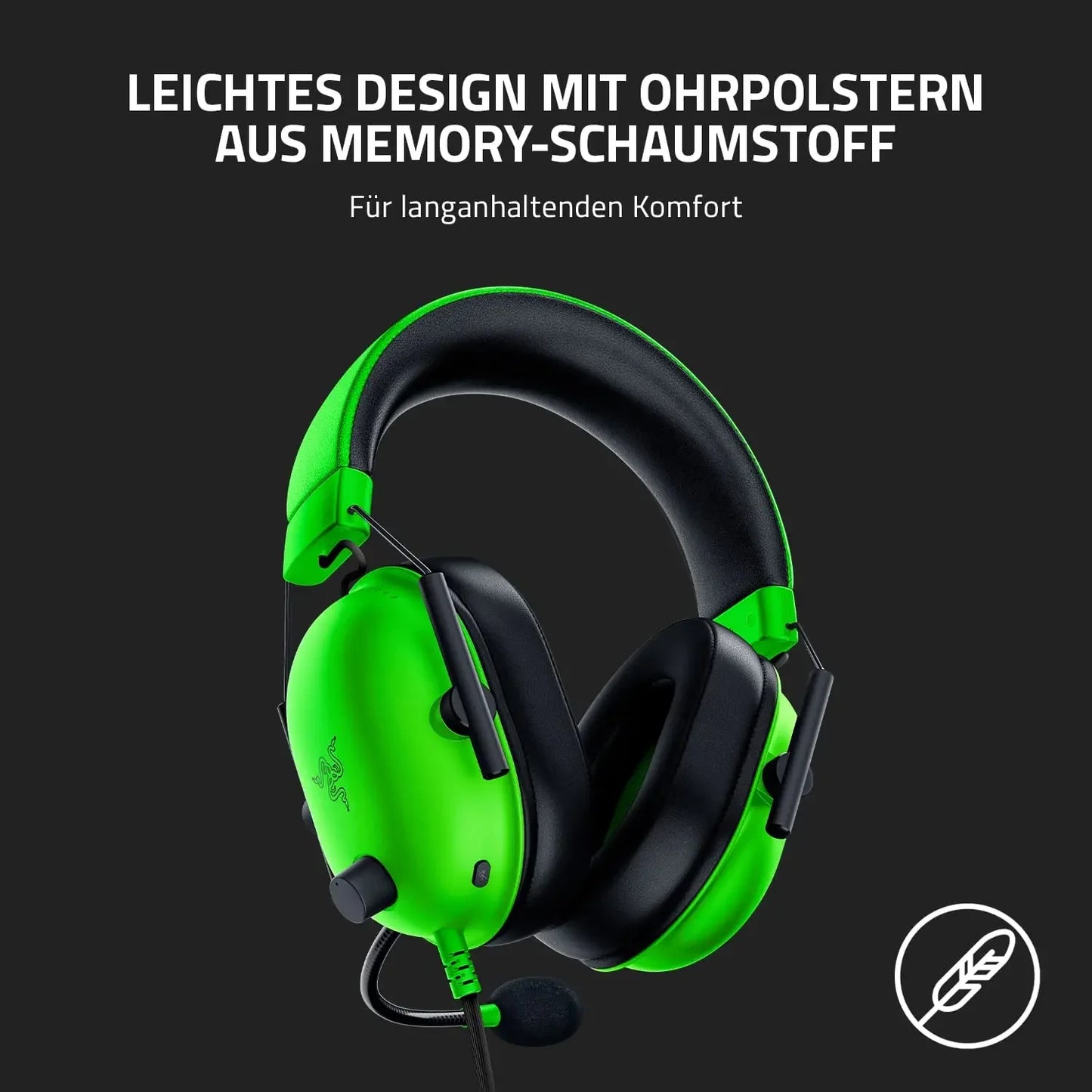 Razer BlackShark Headset – Wired Esports Headphones with 7.1 Surround Sound - ZOOMNSTORE