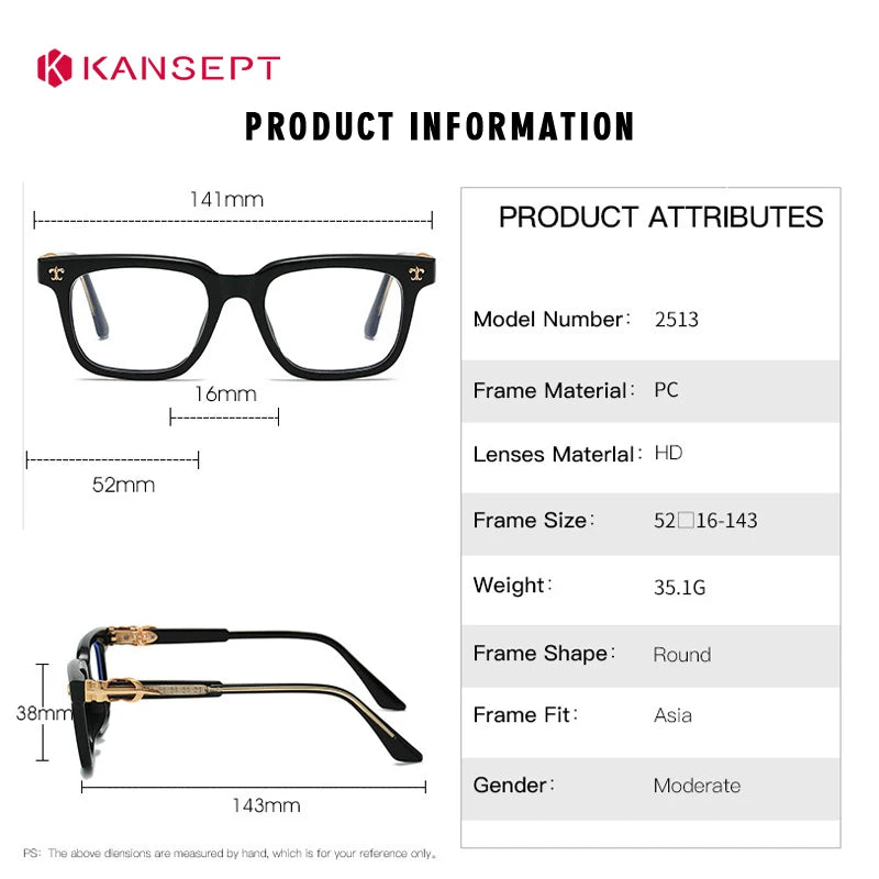 Reading Glasses - KANSEPT Prescription Eyewear With Optical Lenses For Men & Women - ZOOMNSTORE