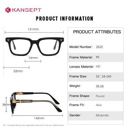Reading Glasses - KANSEPT Prescription Eyewear With Optical Lenses For Men & Women - ZOOMNSTORE