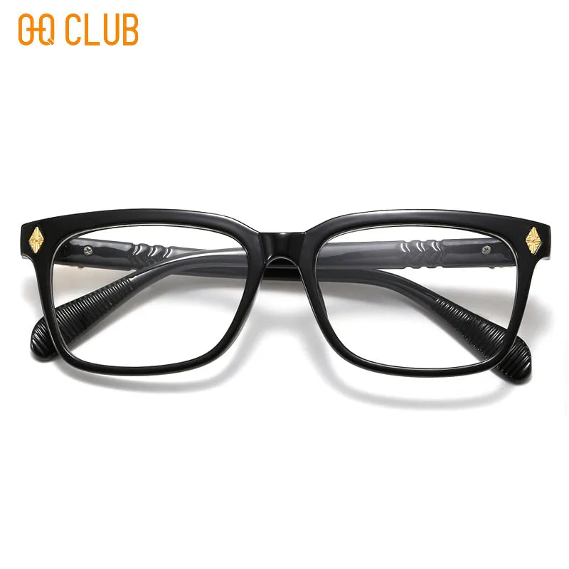 Reading Glasses Men - Luxury Rectangle Plastic Frame Eyewear With Anti Reflective Lenses - ZOOMNSTORE