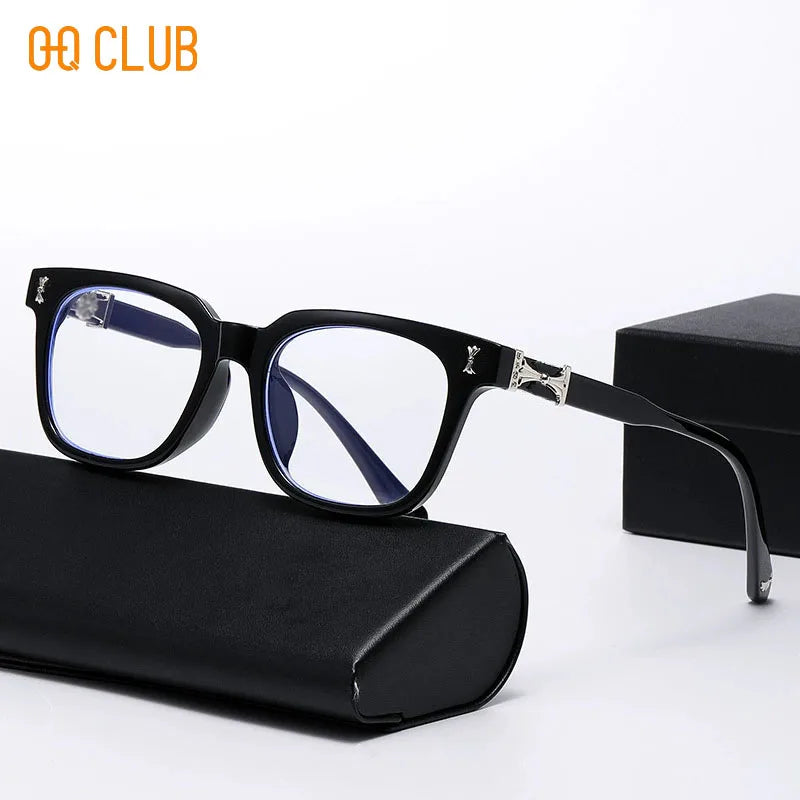 Reading Glasses Men - Luxury Rectangle Plastic Frame Eyewear With Anti Reflective Lenses - ZOOMNSTORE