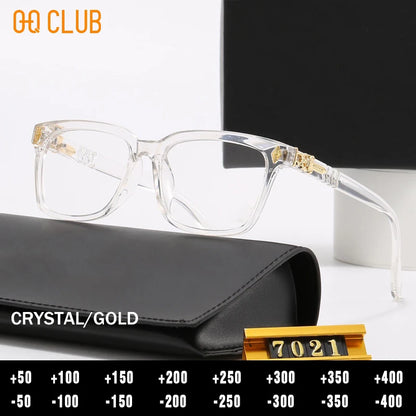 Reading Glasses Men - Luxury Rectangle Plastic Frame Eyewear With Anti Reflective Lenses - ZOOMNSTORE