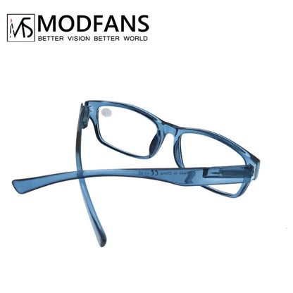 Reading Glasses for Men & Women - 3 Pack Square Readers | Unbreakable Plastic Frame Spectacles - ZOOMNSTORE