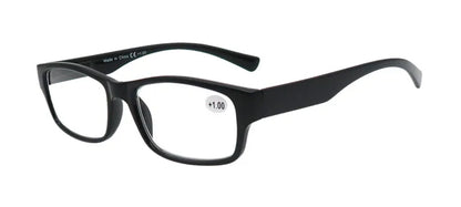 Reading Glasses for Men & Women - 3 Pack Square Readers | Unbreakable Plastic Frame Spectacles - ZOOMNSTORE
