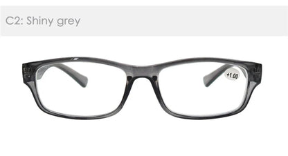 Reading Glasses for Men & Women - 3 Pack Square Readers | Unbreakable Plastic Frame Spectacles - ZOOMNSTORE