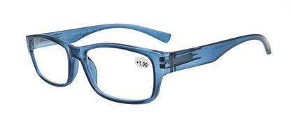 Reading Glasses for Men & Women - 3 Pack Square Readers | Unbreakable Plastic Frame Spectacles - ZOOMNSTORE