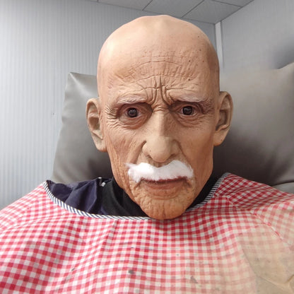 Realistic Old Man Latex Mask - Halloween Costume Party Prop - ZOOMNSTORE