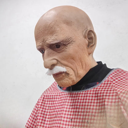 Realistic Old Man Latex Mask - Halloween Costume Party Prop - ZOOMNSTORE