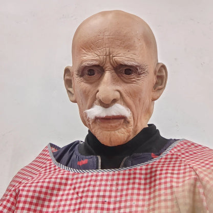 Realistic Old Man Latex Mask - Halloween Costume Party Prop - ZOOMNSTORE