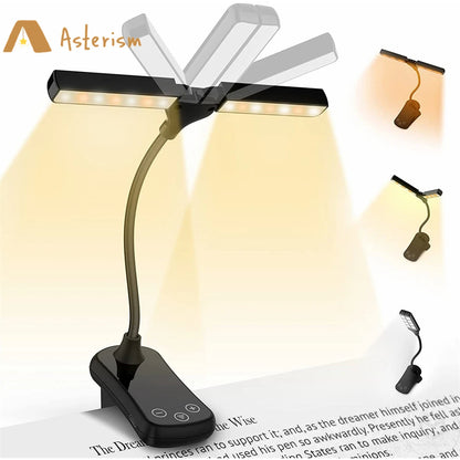 Rechargeable Book Light - Adjustable Clip-On Reading Lamp With Warm LED Light - ZOOMNSTORE