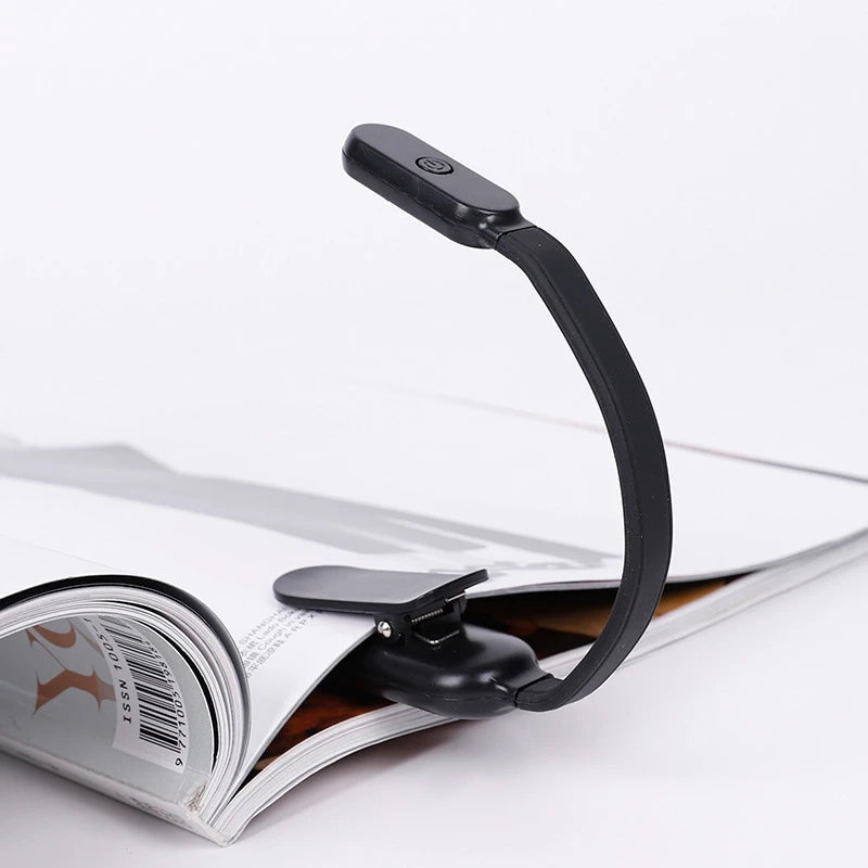 Rechargeable Reading Lamp - Portable Book Light with Flexible Neck & Adjustable Brightness - ZOOMNSTORE