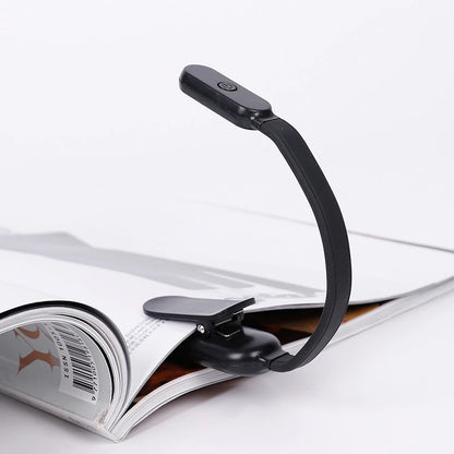 Rechargeable Reading Lamp - Portable Book Light with Flexible Neck & Adjustable Brightness - ZOOMNSTORE