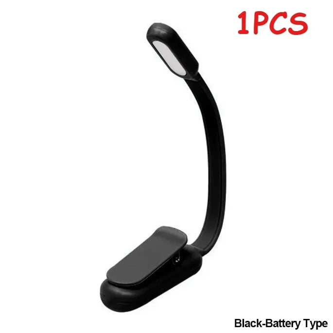 Rechargeable Reading Lamp - Portable Book Light with Flexible Neck & Adjustable Brightness - ZOOMNSTORE