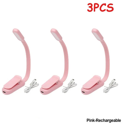 Rechargeable Reading Lamp - Portable Book Light with Flexible Neck & Adjustable Brightness - ZOOMNSTORE