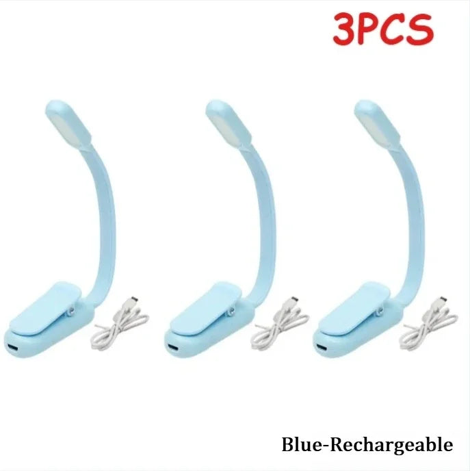 Rechargeable Reading Lamp - Portable Book Light with Flexible Neck & Adjustable Brightness - ZOOMNSTORE