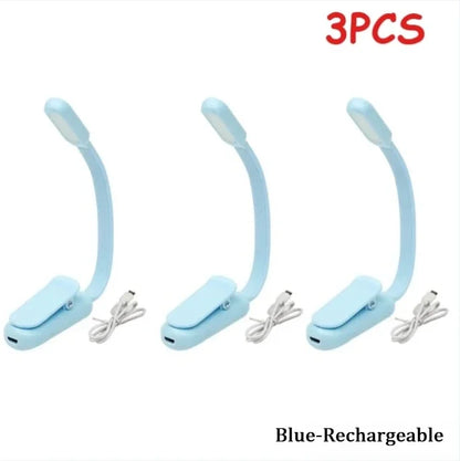 Rechargeable Reading Lamp - Portable Book Light with Flexible Neck & Adjustable Brightness - ZOOMNSTORE